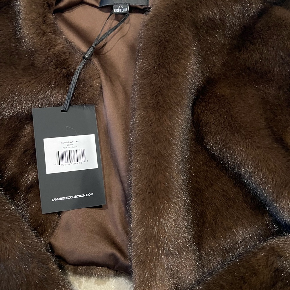 LAMARQUE rowdy faux fur jacket - Picture 3 of 4